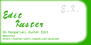 edit kuster business card